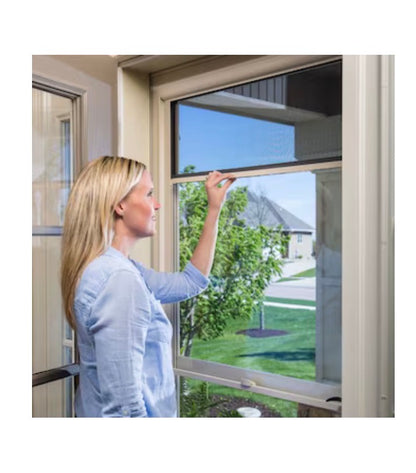 LARSON Concord 30 Inch X 81 Inch Wood Core Reversible Hinge Storm Door with Retractable Screen (White) (New in Box)
