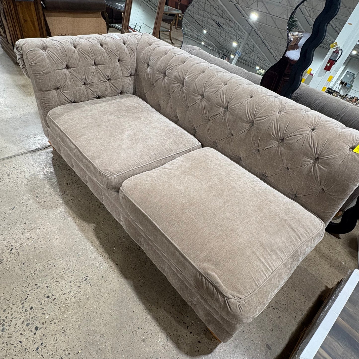 Beige Chaise Sofa