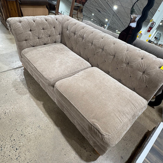Beige Chaise Sofa