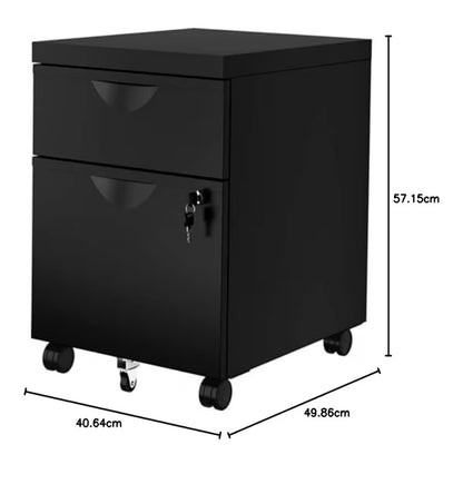 Ikea Erik Drawer Unit with 2 Drawers (Black)