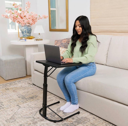 Peakform Adjustable Height Folding Table/Tray (Black (New)