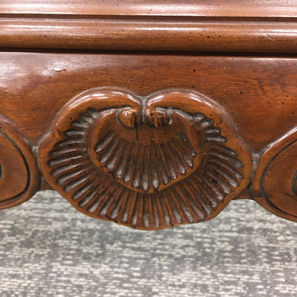 Wood and Glass Coffee Table