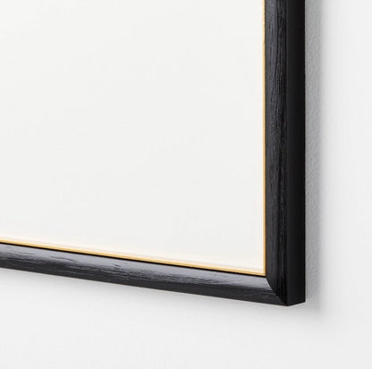 20 Inch X 20 Inch Matted to 5 Inch X 7 Inch Gallery Wall Frame (Black/Brass)