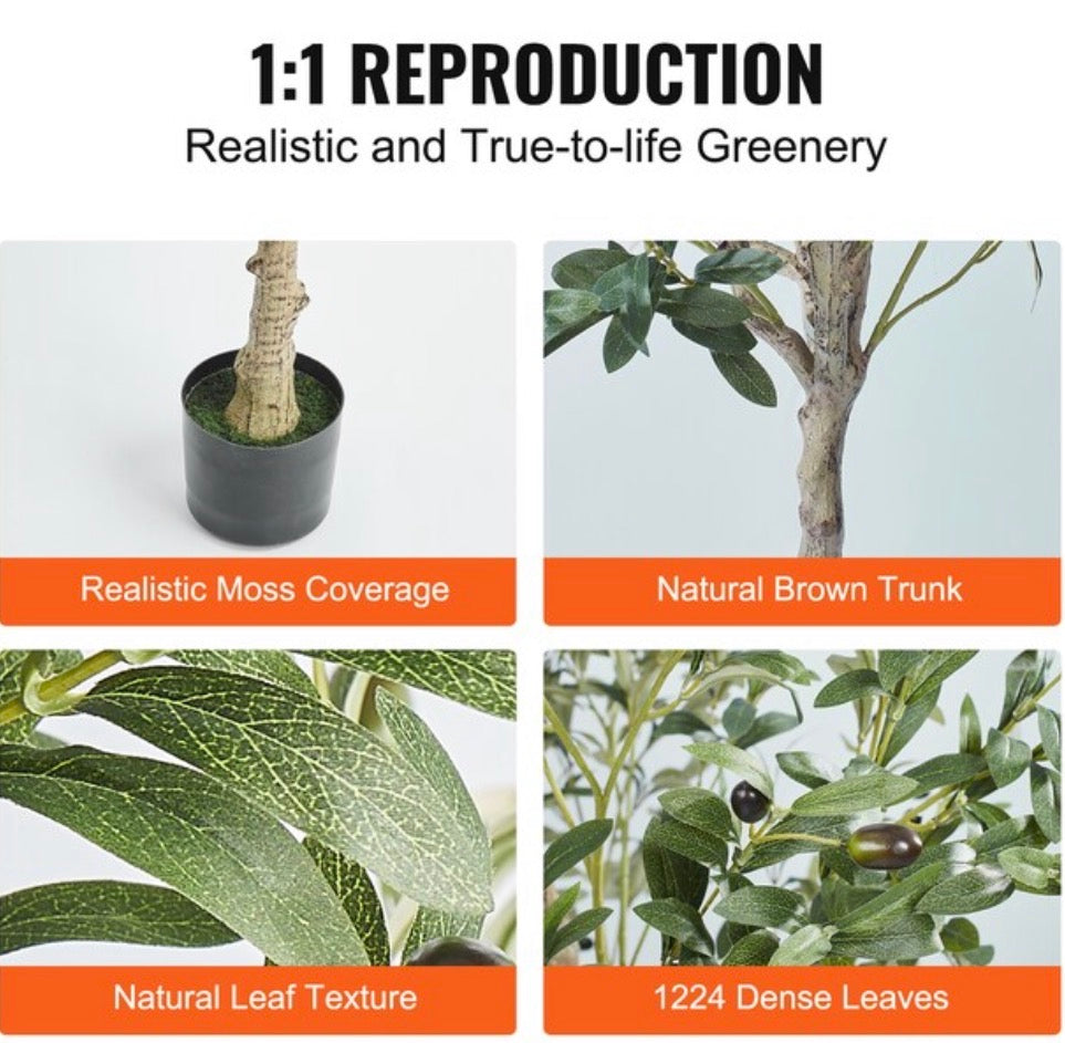 Artificial Lifelike Olive Tree