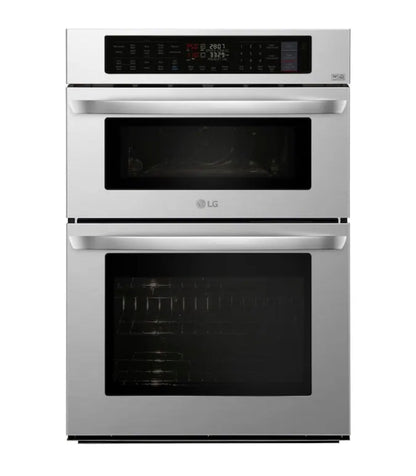 30 Inch Self Cleaning Microwave Wall Oven Combo (Stainless Steel) (New)