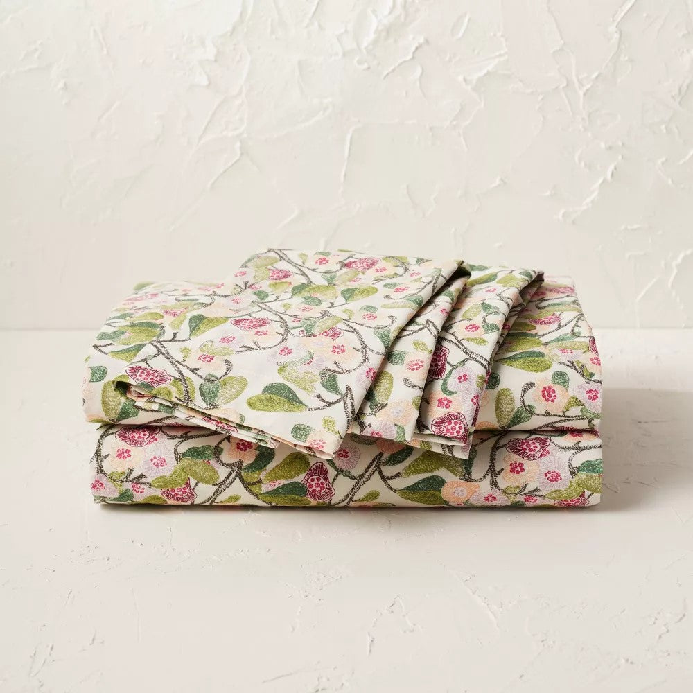 Full Printed Cotton Percale Sheet Set - Opalhouse™ designed with Jungalow™