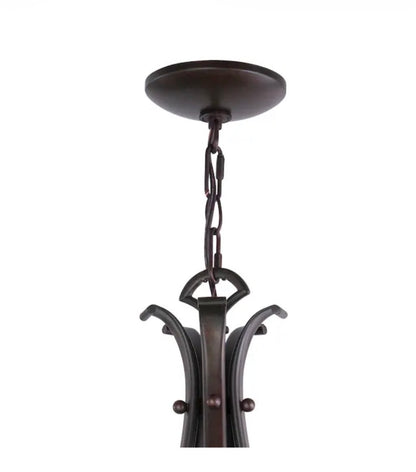 Monrovia 3- Light Royal Bronze Traditional Teardrop Medium hanging Pendant Light
