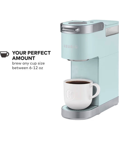 Keurig K-Mini Plus Single Serve K-Cup Pod Coffee Maker, with 6 to 12 oz Brew Size, Stores Up to 9 K-Cup Pods, Travel Mug Friendly (Misty Green) (New in Box)