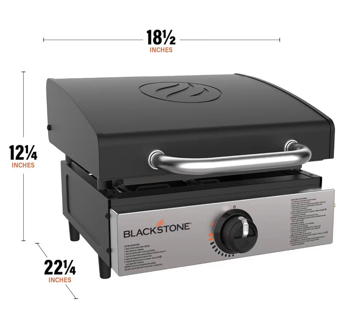 Blackstone 1814 Propane Gas Griddle- 17 inch black stainless steel portable flat top