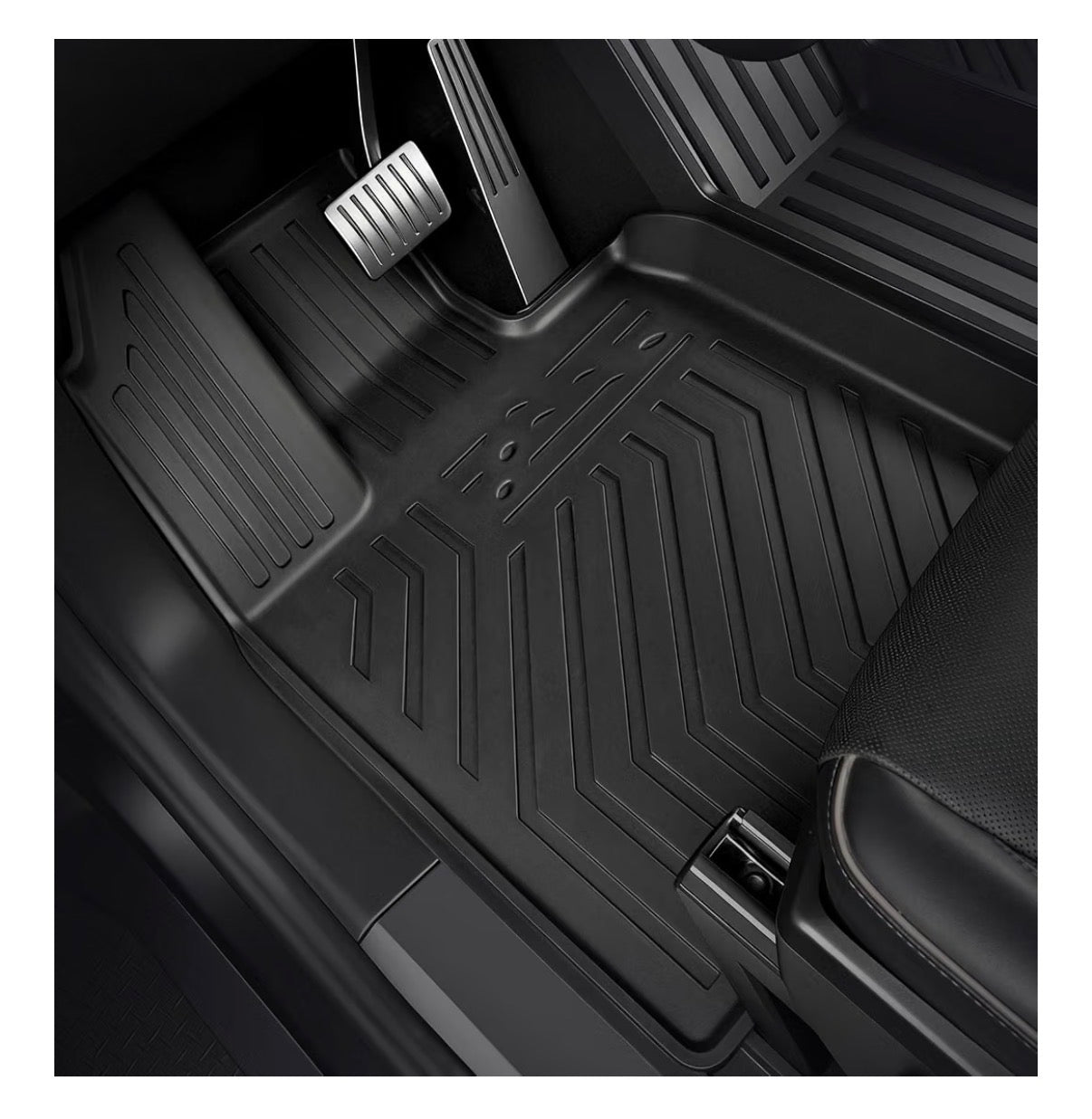 Floor Mats for 2023-2026 Tesla Cybertruck Accessories Full Coverage Set with Cargo Liner, Odorless & Durable, All Weather Protection, 3D Laser Fit, Easy to Spray Clean (Black) (New in Box)