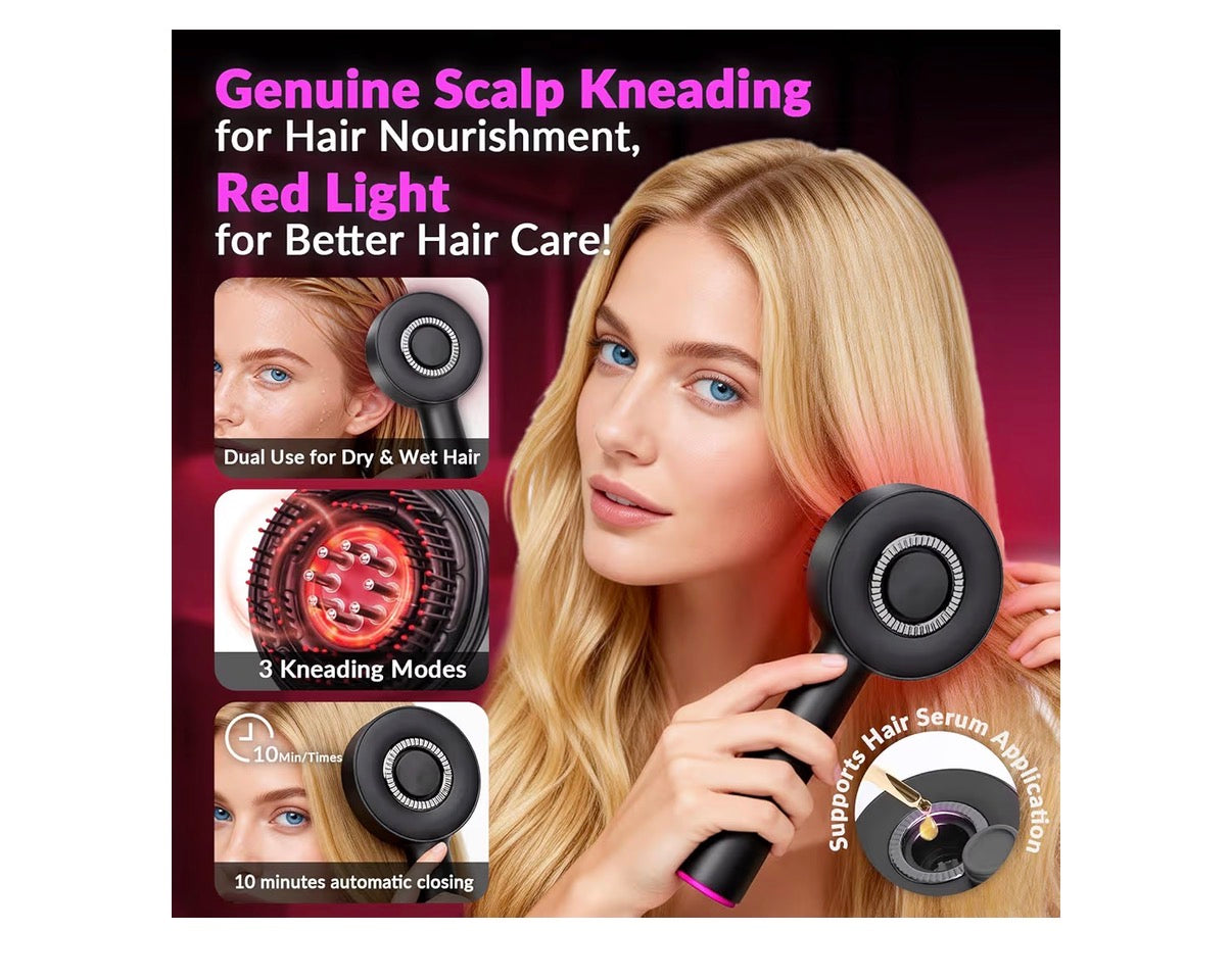 Scalp Massage Comb with Red Light Therapy Hair Growth Comb