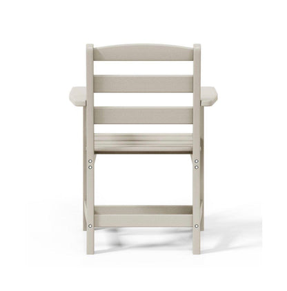 Shoreside All Weather Plastic Outdoor Patio Dining Armchair (Sand Color) (new in Box)