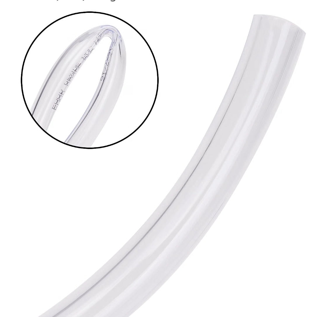 Clear vinyl tubing - 1/2 inch X 5/8 PVC tube food grade flexible plastic pipe hose for home brewing, siphon pump 30.5 meters (100 ft.) lenght