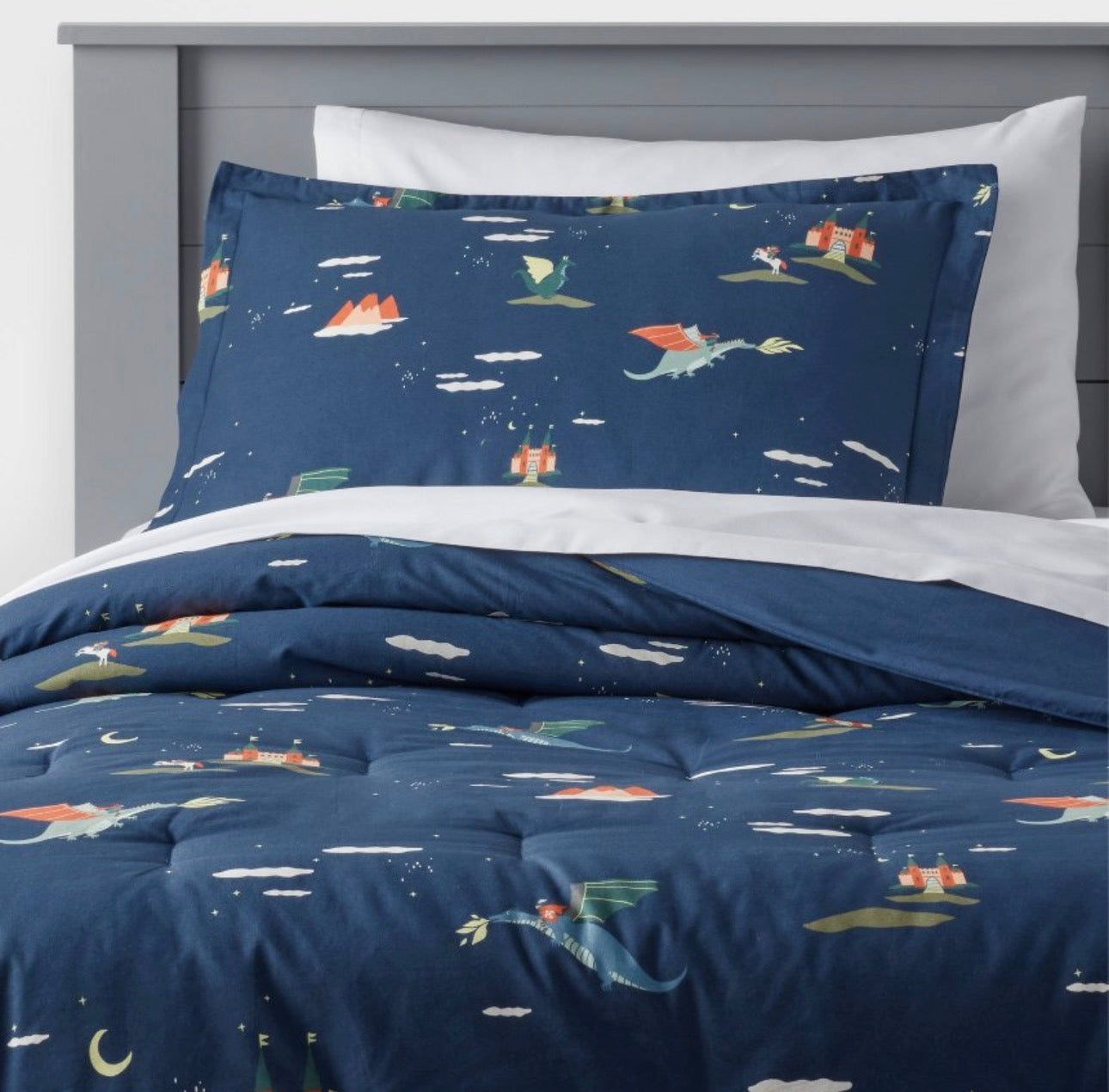 Pillowfort Full/Queen Dragon Kids' Comforter Set