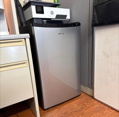Whirlpool 4.3 cu ft. mini refrigerator - Stainless steel compact dorm fridge