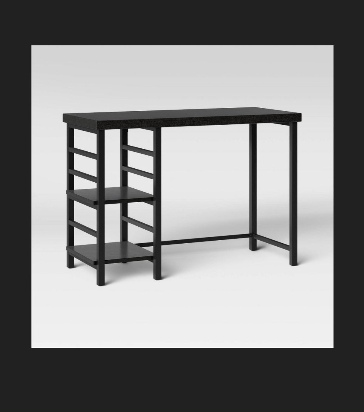 Adjustable Storage Desk (Black) (New in Box) (Assembly Required)