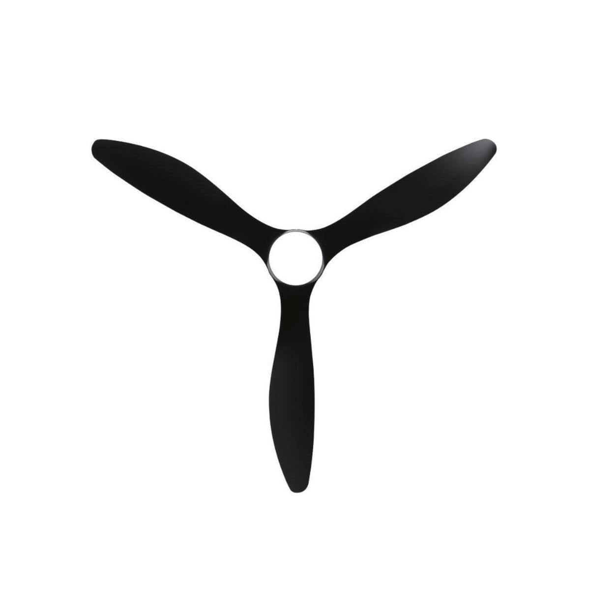 52 Inch Matte Black/Black Downrod Mount Modern 6 Speed Reversible Ceiling Fan w/ LED Light Remote Control, Downrod, Timer (New in Box)