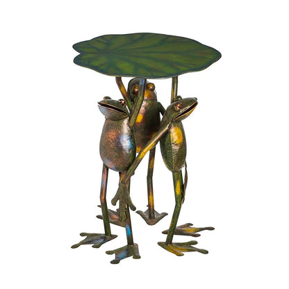 Three Frogs Standing Side Table