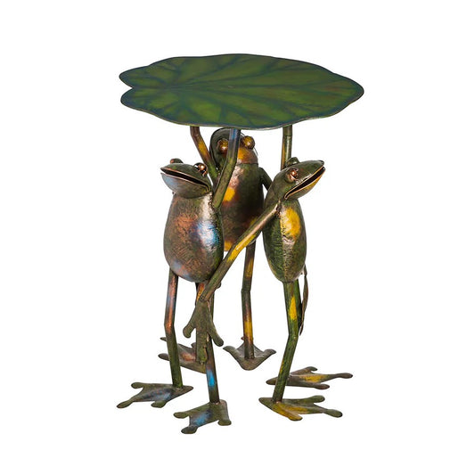 Three Frogs Standing Side Table