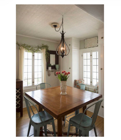 Monrovia 3- Light Royal Bronze Traditional Teardrop Medium hanging Pendant Light