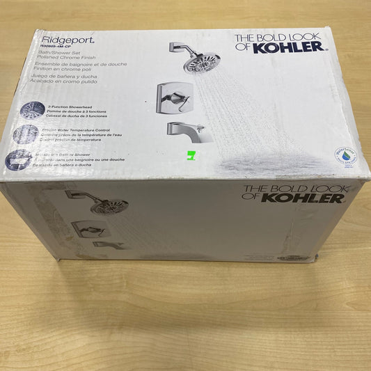 KOHLER K-R30999-4M-2CZ Ridgeport Rite-Temp bath and shower trim kit, 1.8 gpm Chrome