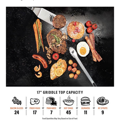 Blackstone 1814 Propane Gas Griddle- 17 inch black stainless steel portable flat top