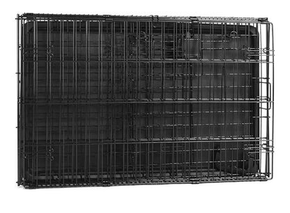 Amazon Basics Portable Metal Wire Dog Crate with Removable Tray, Single Door with Divider Panel, Foldable, Collapsible, Easy to Assemble & Clean 36 Inch X 23 Inch X 25 Inch (Black) (New in Box)