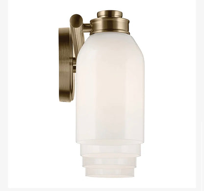 Shae Vanity Light 4 Lights Opal Glass with Cylinder Shade (Champagne Bronze) (New in Box)