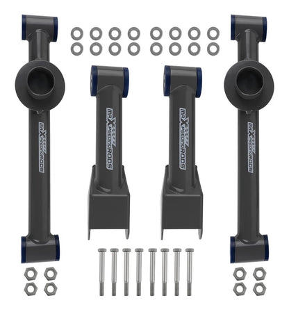 MaXpeedingrods Rear Control Arms Kit for Ford Mustang, Mercury Capri 1979-2004, Cobras 1993-1998, 4/6/8 Cylinder, 4 Pieces (New in Box)