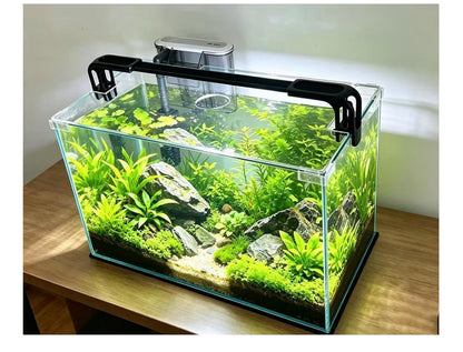 Vimvins 10 Gallon Glass Fish Tank, Easy  to Maintain Small Aquarium for Betta/Shrimp and Aquatic Planting (New in Box)