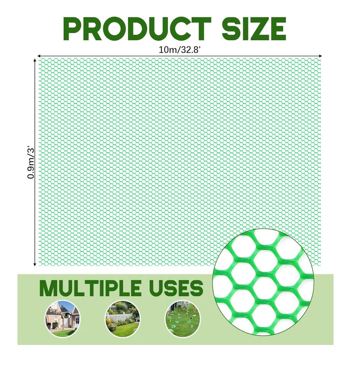 Grass protection mesh 3 ft. X 32.8 Ft. Roll (206.64 sf.)