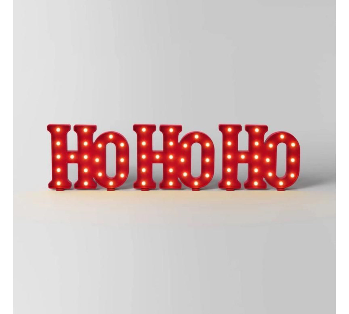 Wondershop 16" "Ho Ho Ho" Light Up Sign