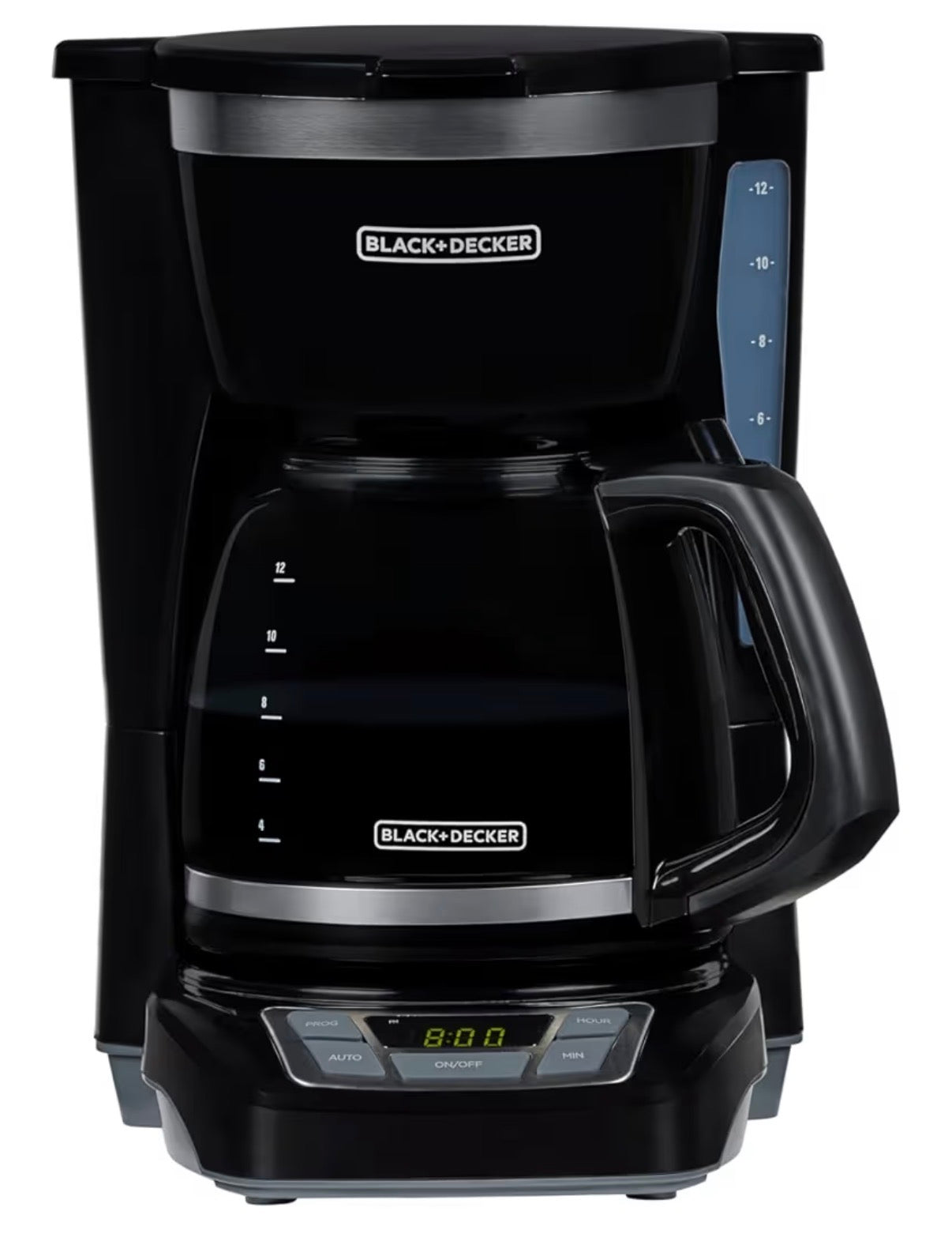 Black & Decker 12 Cup Drip Coffee Maker with Vortex Brewing for Rich Coffee Extraction, Programmable Timer, Sneak-A-Cup and Auto Shutoff (Black) (New in Box)