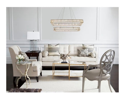 Elegant Lighting Monroe 42 Inch Led Double Rectangle Pendant In Gold