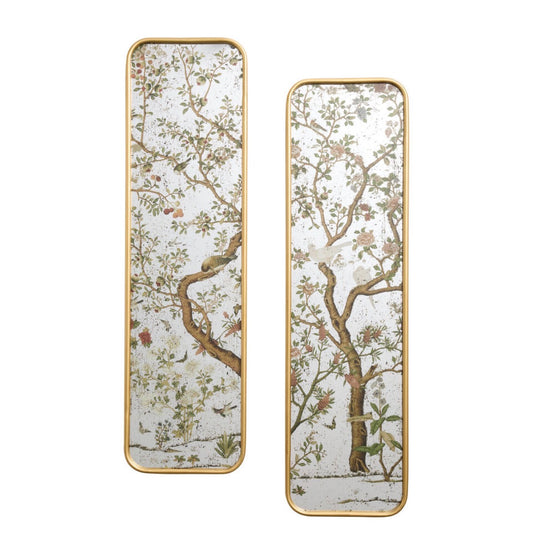 Antique Gold Tree and Doves Wall Mirror 2 Piece (New in Box)