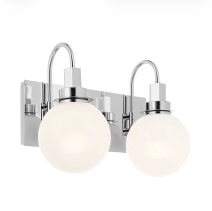 Kichler 14.5 inch (2) light chrome modern contemporary vanity light-New in box