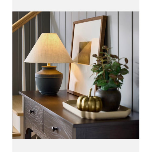 Ceramic Lamp Base Threshold Designed with Studio McGee (Black) (New)