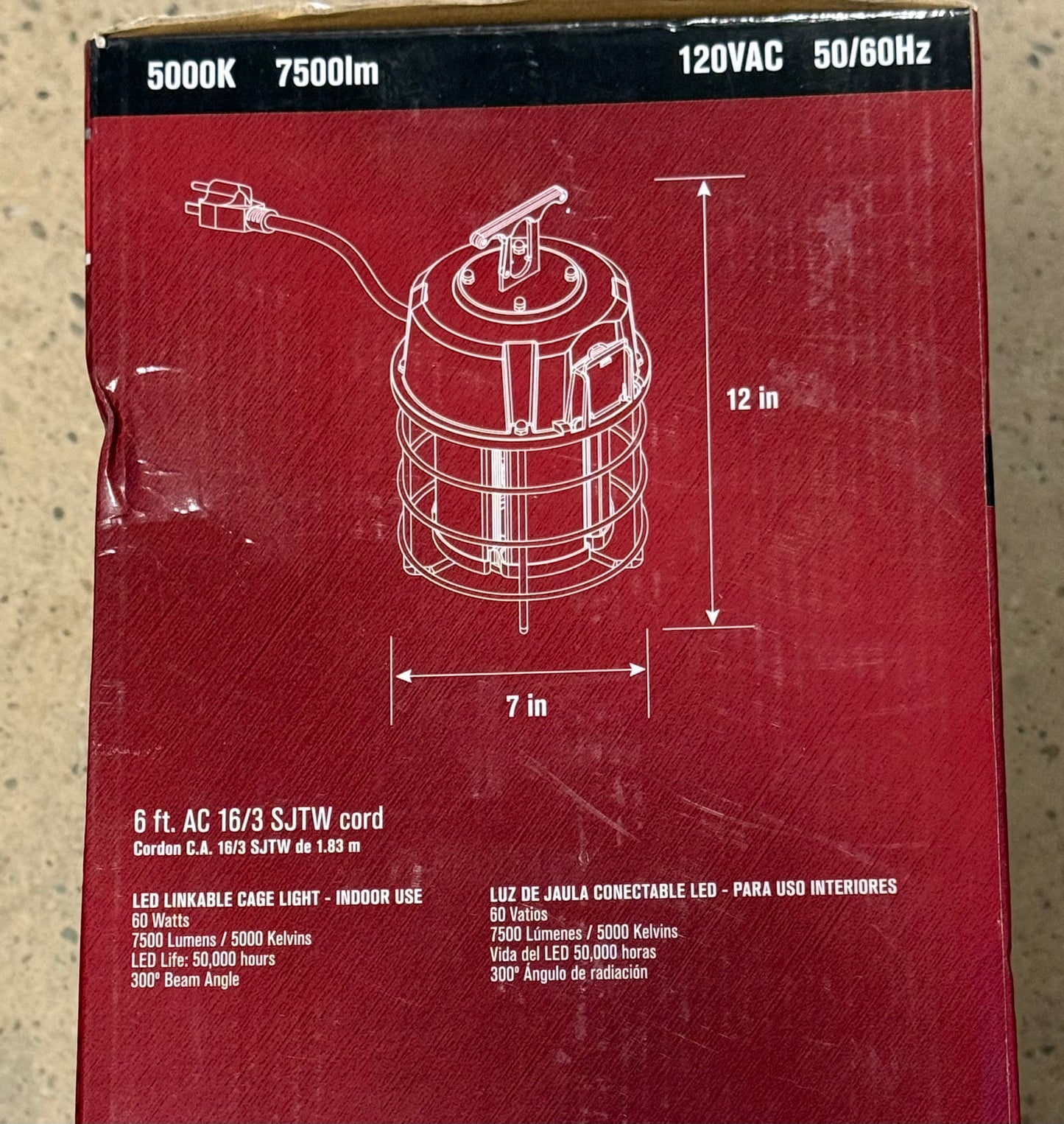 7500 LED Linkable Cage Light