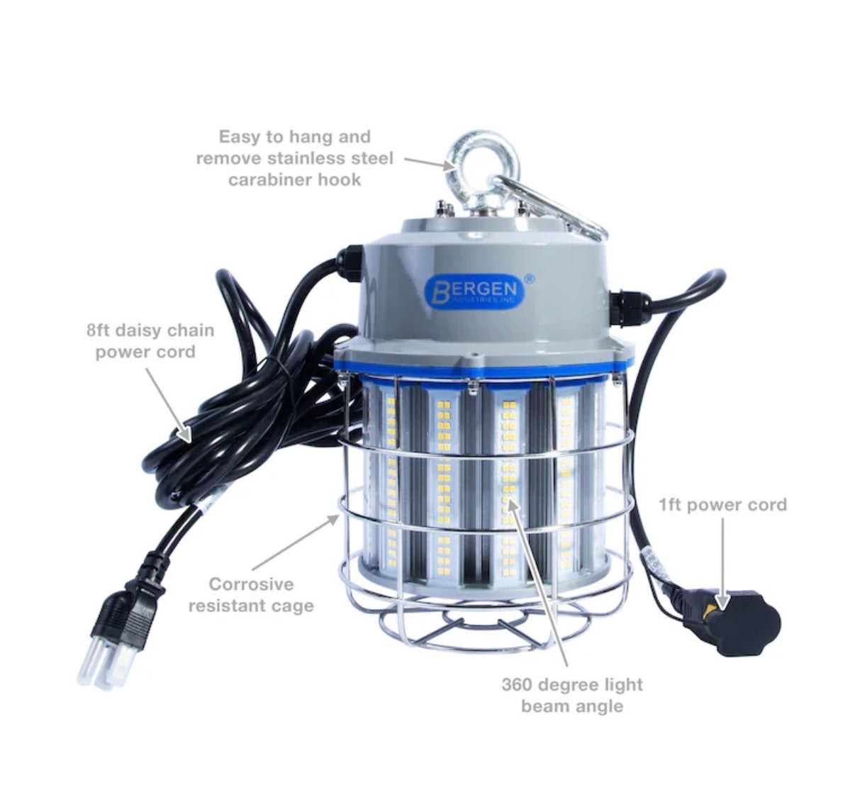 7200 Lumens LED Plug-in Portable Worklight