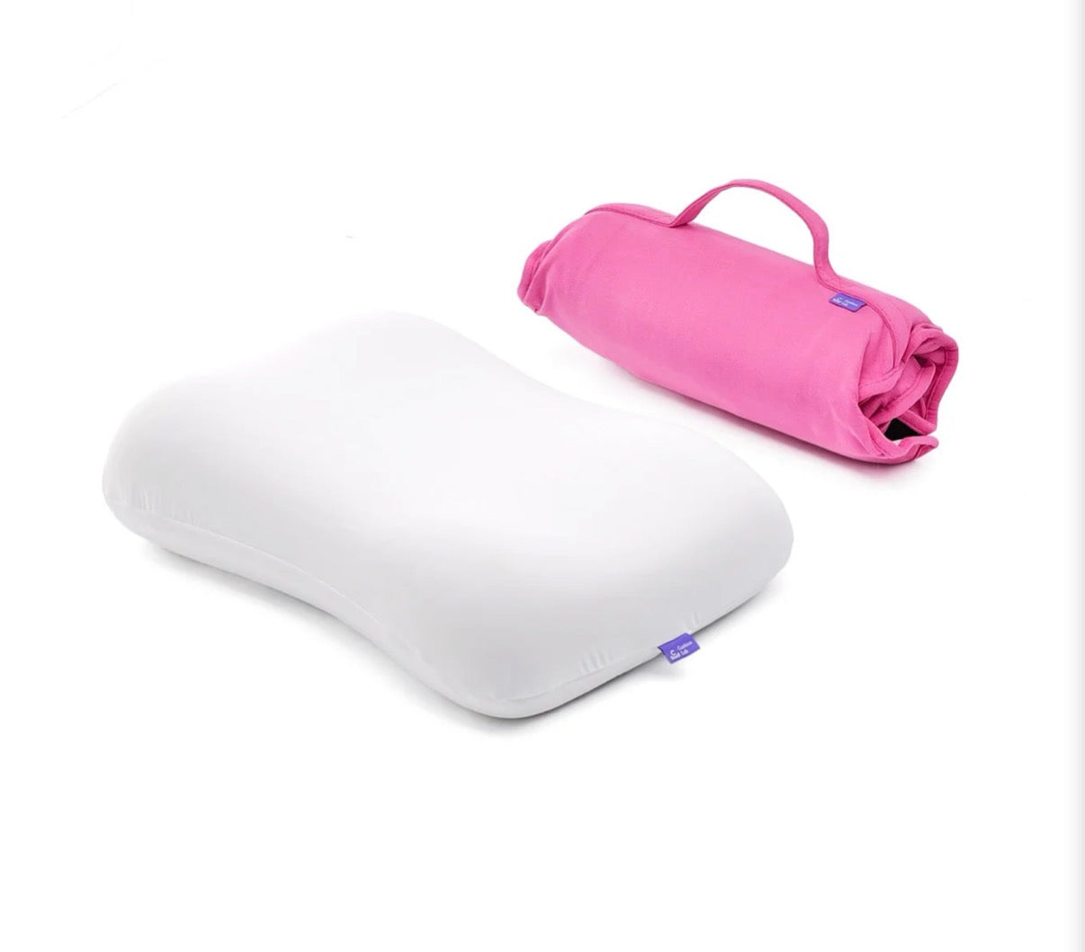 Cushion Lab Travel Deep Sleep Pillow - Fuchsia Rose