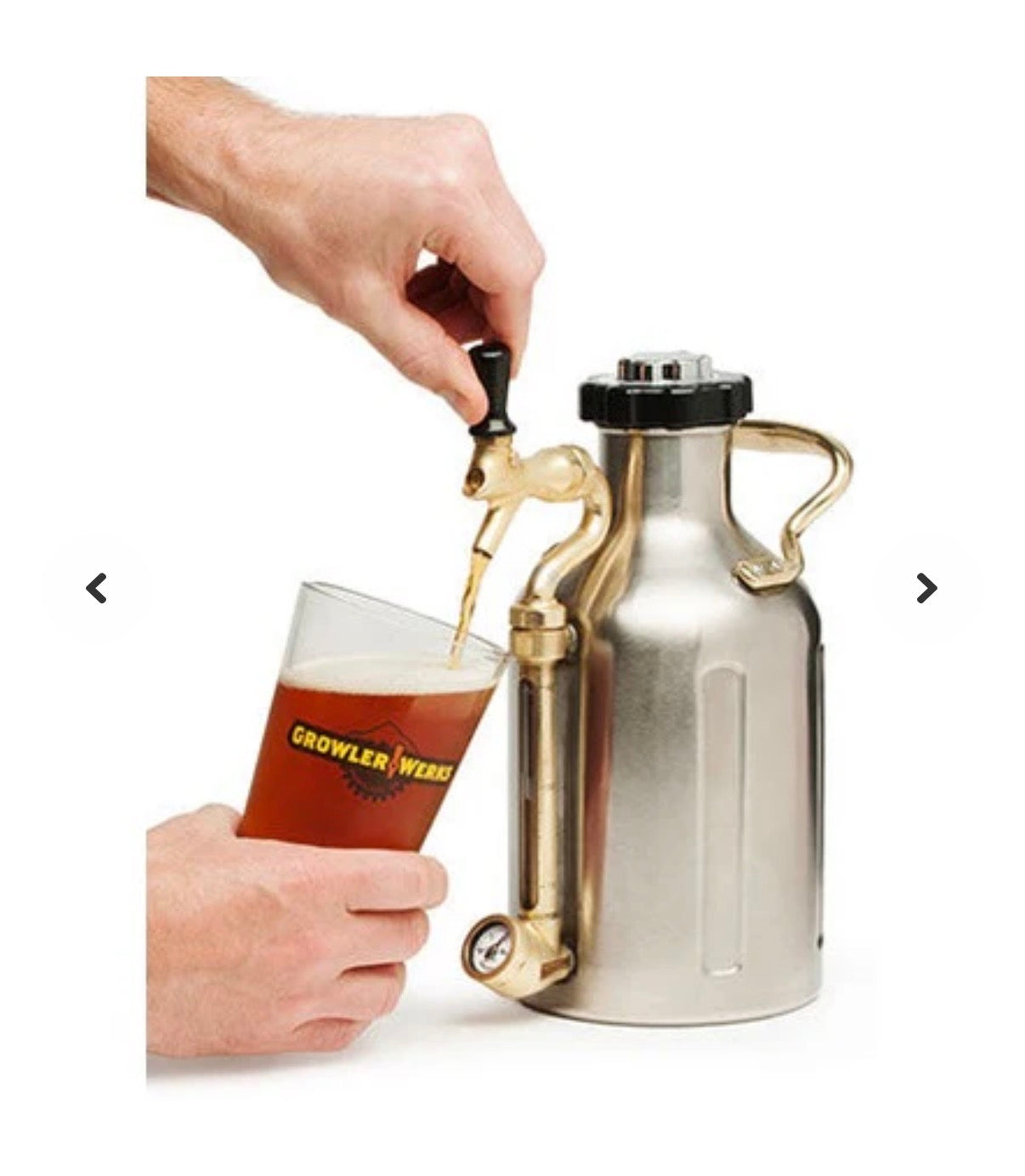GrowlerWerks UKeg 64 Stainless Pressurized Growler 64 oz