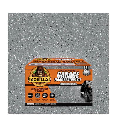 2 Part Gray Epoxy Concrete and Garage Floor Point Kit (New in Box; box has been damaged on one side, but product is fine)