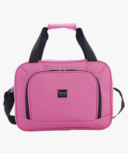 Travelers Club Midtown Hardside 4 Piece Luggage Travel Set (Color: Bubble Gum)