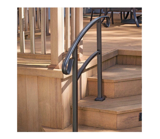 HandiRail Aluminum Decorative Hand Rail (Matte Black) (New in Box)