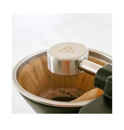 SimplyGoodCoffee THE BREWER Plastic Free Coffee Maker/Coffee Machine 8 Cup Automatic Drip Pour Over Coffee Brewer Brewer Free of Plastic, Gold Cup Standard (Black/Stainless Steel) (New in Box)