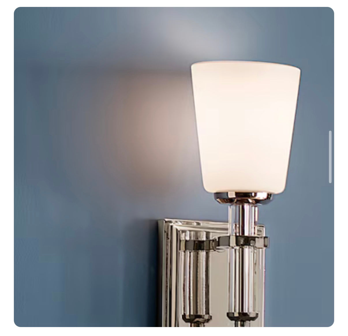 Kichler Rosalind 5 in 1 Light Polished Nickel Traditional Bathroom Vanity Light