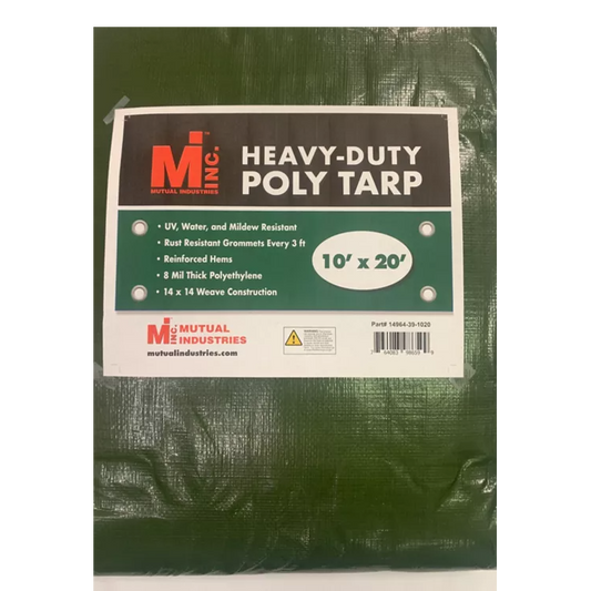 Mutual Industries Heavy-Duty Poly Tarp 10 ft. x 20 ft.