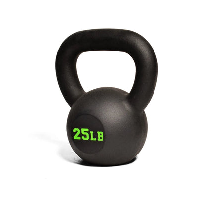 (New) 25lbs - Black Cast Iron Kettlebell