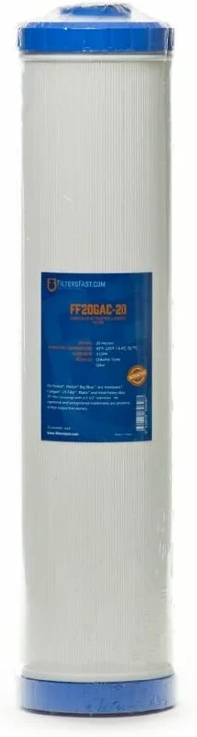 Filters Fast FF20GAC-20 Compatible Replacement Water Filter Cartridge, 20-Inch