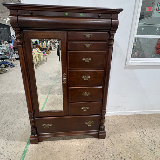Mahogany Mirrored Dresser